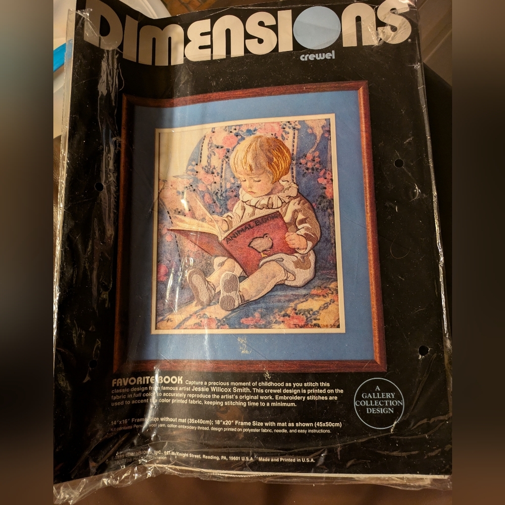 Dimensions Favorite Book Crewel Needlepoint Kit